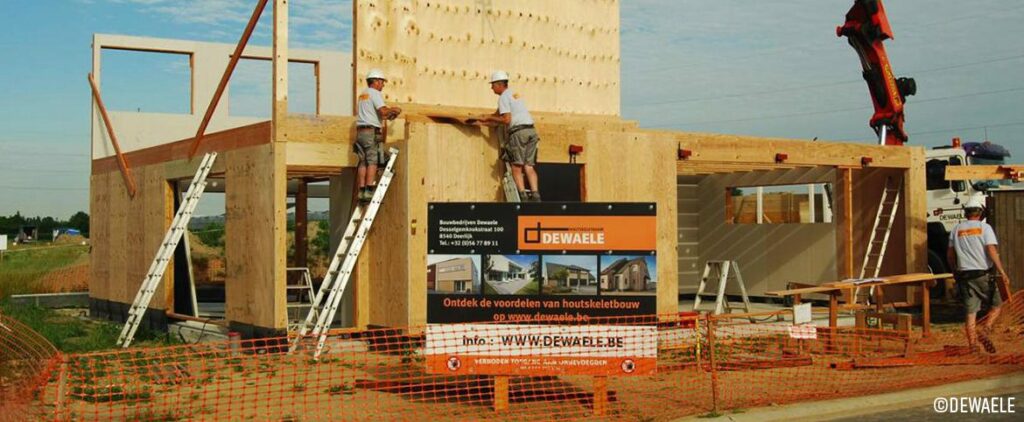 Maisons Dewaele - La popularité de la construction à ossature bois ne cesse de grimper