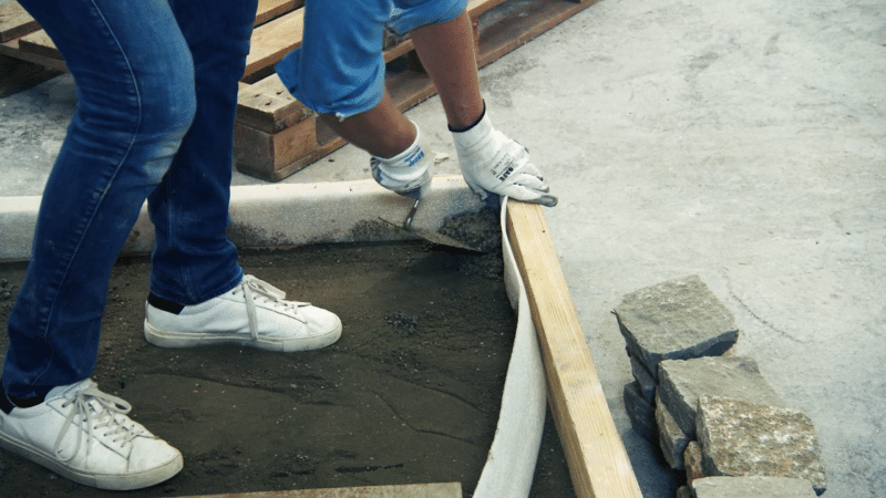 pavés terrasse atelier knauf jardin